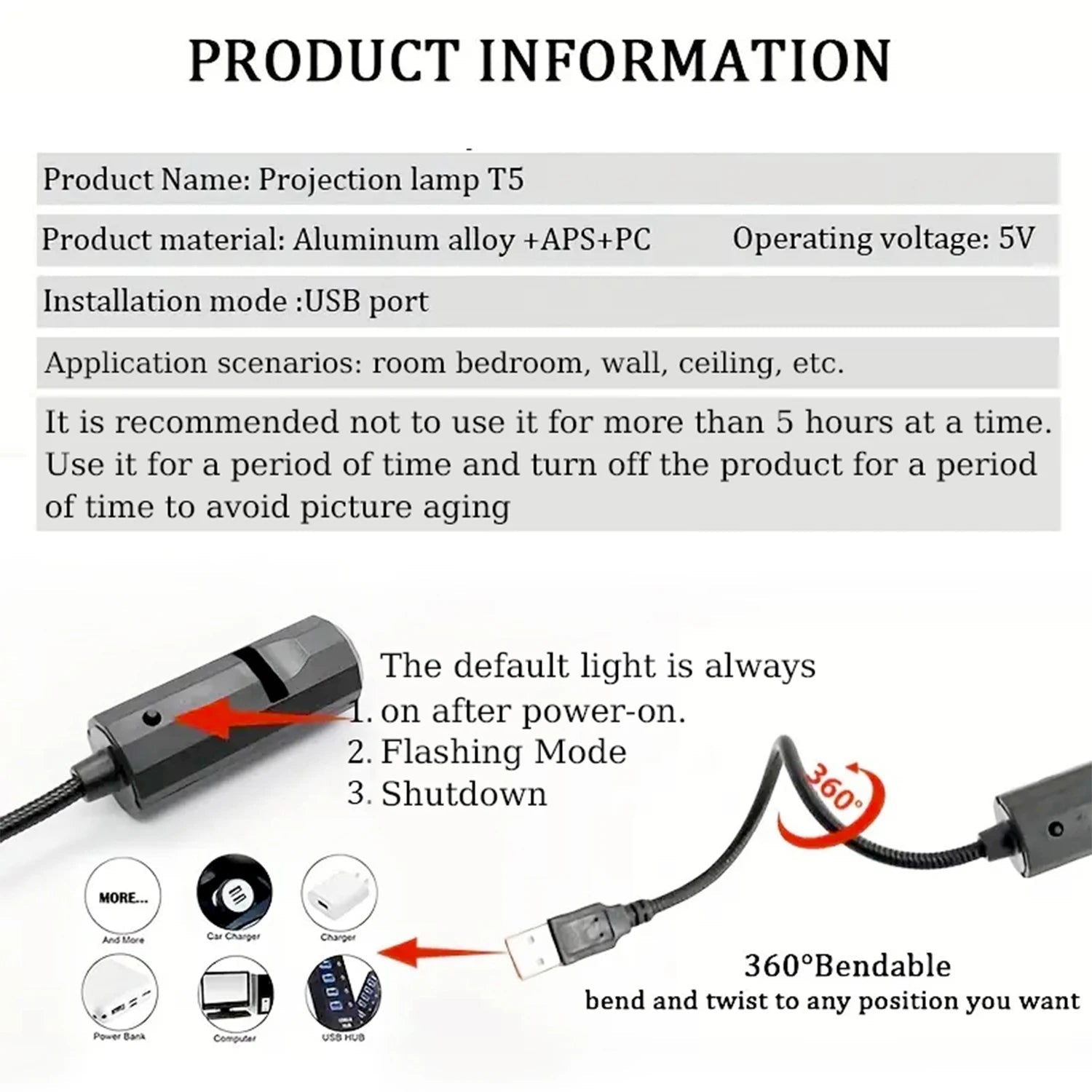 10 planet projection, USB projection ceiling atmosphere night light, suitable for bedroom and living room - Smoothy Home