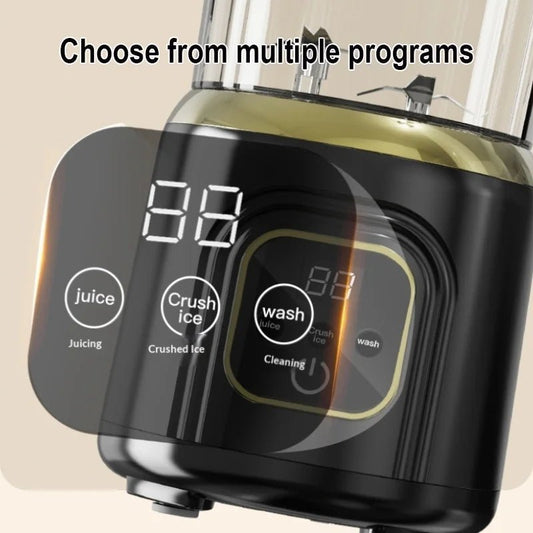 1000 ML Household Juicer Blender Dual-blade digital display juicer USB Rechargeable Ice Crusher Electric Fruit Juice Machine - Smoothy Home