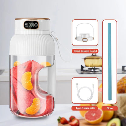 1000ML Portable Juicer Blender Fruit Juicer USB Charging Lemon Orange Fruit Juicing Cup Smoothie Blender Machine Kitchen Tools - Smoothy Home