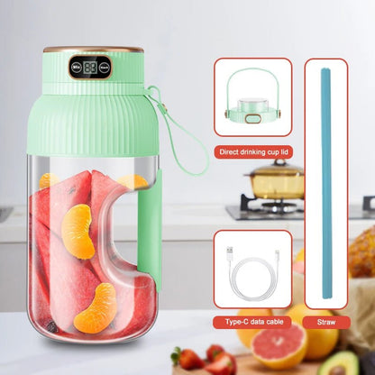 1000ML Portable Juicer Blender Fruit Juicer USB Charging Lemon Orange Fruit Juicing Cup Smoothie Blender Machine Kitchen Tools - Smoothy Home