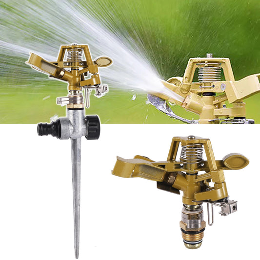1/2"Male Thread Rotating Rocker Sprinkler Adjustable Impact Sprinkler Lawn Garden Park Orchard Field Irrigation Watering Nozzle - Smoothy Home