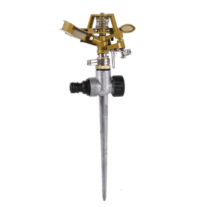 1/2"Male Thread Rotating Rocker Sprinkler Adjustable Impact Sprinkler Lawn Garden Park Orchard Field Irrigation Watering Nozzle - Smoothy Home