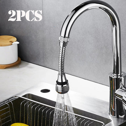 1/2pcs Kitchen Gadgets 360 Rotatable Bubbler High Pressure Faucet Extender Water Saving Bathroom Kitchen Accessories Supplies - Smoothy Home