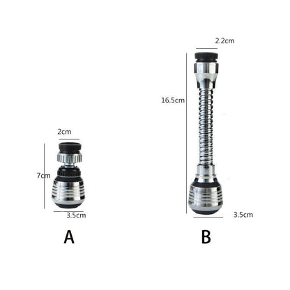 1/2pcs Kitchen Gadgets 360 Rotatable Bubbler High Pressure Faucet Extender Water Saving Bathroom Kitchen Accessories Supplies - Smoothy Home