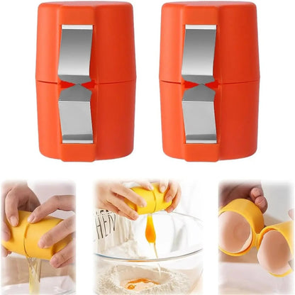 1/2pcs Multifunctional Egg Shell Opener Handheld Egg Cracker Separator Tool Eggshell Cutter Easy Open Kitchen Gadget for Raw Egg - Smoothy Home
