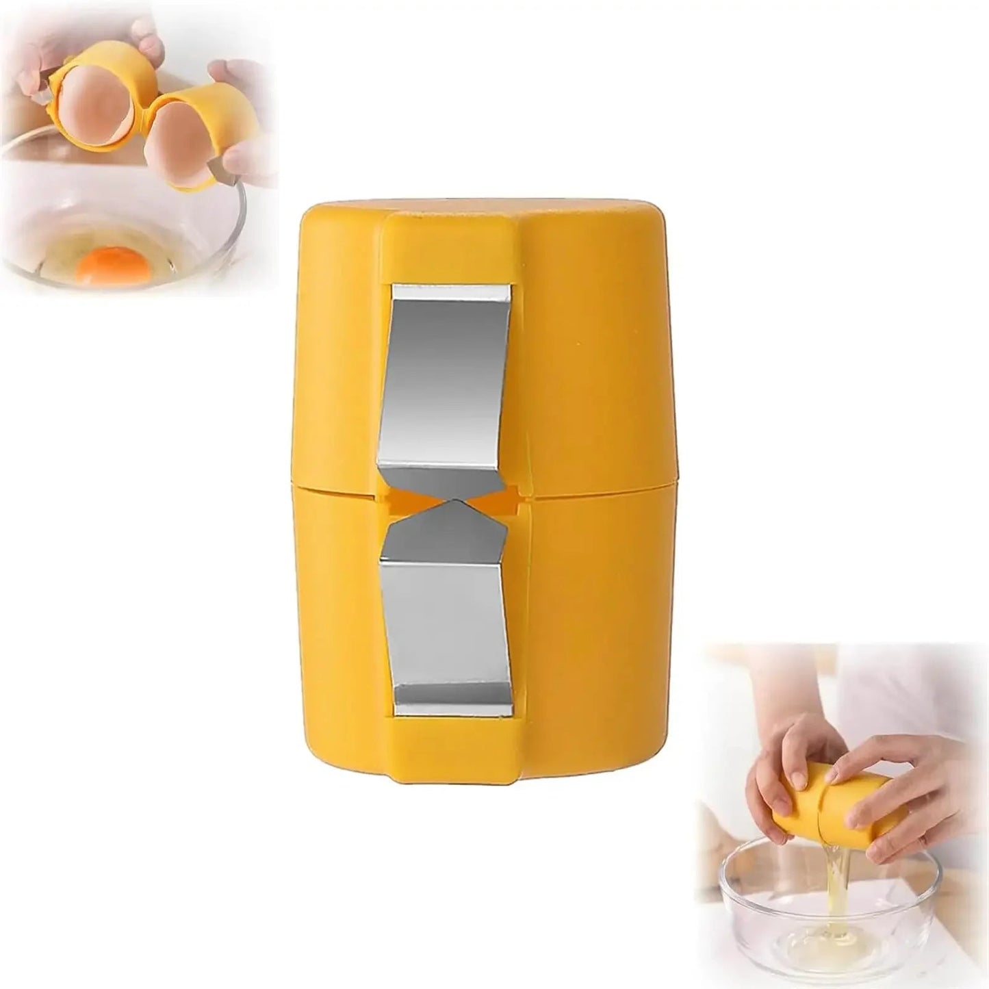 1/2pcs Multifunctional Egg Shell Opener Handheld Egg Cracker Separator Tool Eggshell Cutter Easy Open Kitchen Gadget for Raw Egg - Smoothy Home