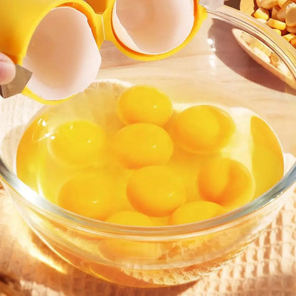 1/2pcs Multifunctional Egg Shell Opener Handheld Egg Cracker Separator Tool Eggshell Cutter Easy Open Kitchen Gadget for Raw Egg - Smoothy Home