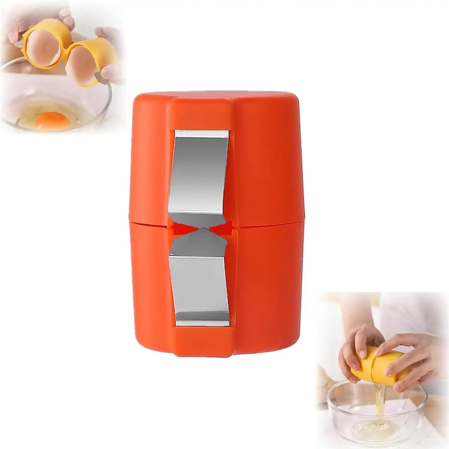 1/2pcs Multifunctional Egg Shell Opener Handheld Egg Cracker Separator Tool Eggshell Cutter Easy Open Kitchen Gadget for Raw Egg - Smoothy Home