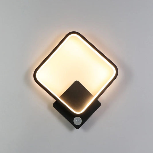 15W LED Wall Light With Human Motion Sensor Aluminum AC220-240V For Indoor Living Room Bedroom Corridor Staircase Aisle Lighting - Smoothy Home