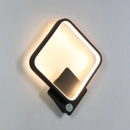15W LED Wall Light With Human Motion Sensor Aluminum AC220-240V For Indoor Living Room Bedroom Corridor Staircase Aisle Lighting - Smoothy Home