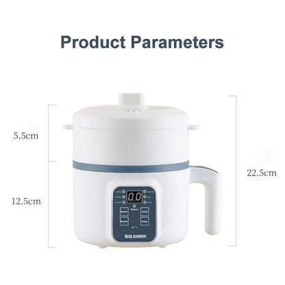 1.7L Electric Rice Cooker Single Double Layer 220V Multi Cooker Non-Stick Smart Mechanical MultiCooker Steamed Rice Pot For Home - Smoothy Home