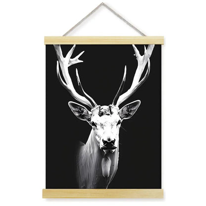 1pc 2D Flat Frameless Phoenix Fire Animal Canvas Art Scroll Hanging Posters Print,Modern Mythical Firebird Wall Decor - Smoothy Home