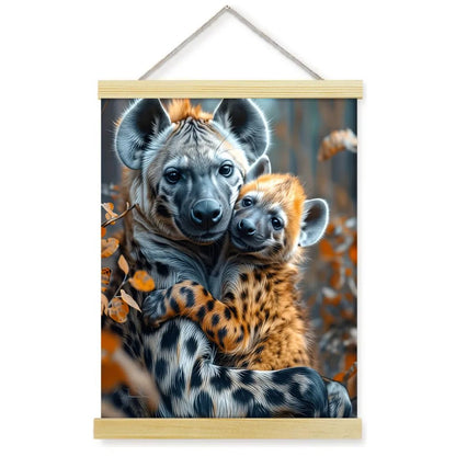 1pc 2D Flat Frameless Phoenix Fire Animal Canvas Art Scroll Hanging Posters Print,Modern Mythical Firebird Wall Decor - Smoothy Home