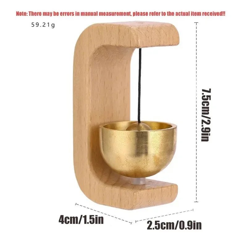 1PC Hanging Decorations Wooden Wind Chimes Wireless Doorbell Entrance Door Bell Decorative Wind Bell for Home Opening - Smoothy Home