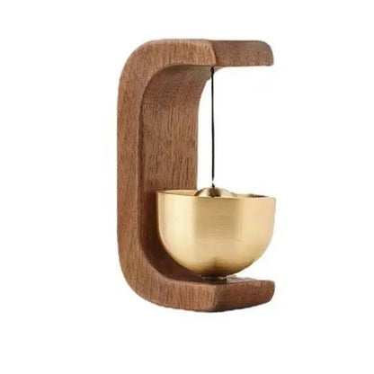 1PC Hanging Decorations Wooden Wind Chimes Wireless Doorbell Entrance Door Bell Decorative Wind Bell for Home Opening - Smoothy Home