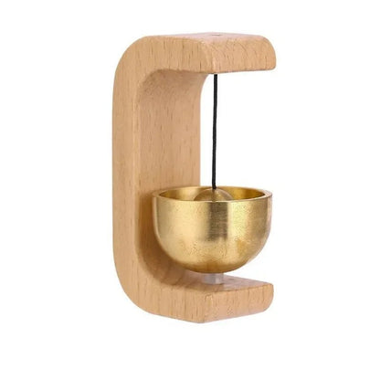 1PC Hanging Decorations Wooden Wind Chimes Wireless Doorbell Entrance Door Bell Decorative Wind Bell for Home Opening - Smoothy Home