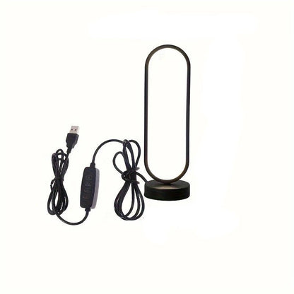 1PC Lamp bedroom Ring Lamp Living Room Three-color Dimming Bedside Lamp LED Night Light - Smoothy Home