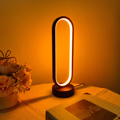 1PC Lamp bedroom Ring Lamp Living Room Three-color Dimming Bedside Lamp LED Night Light - Smoothy Home
