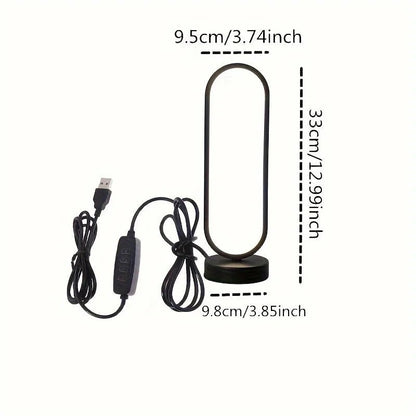 1PC Lamp bedroom Ring Lamp Living Room Three-color Dimming Bedside Lamp LED Night Light - Smoothy Home