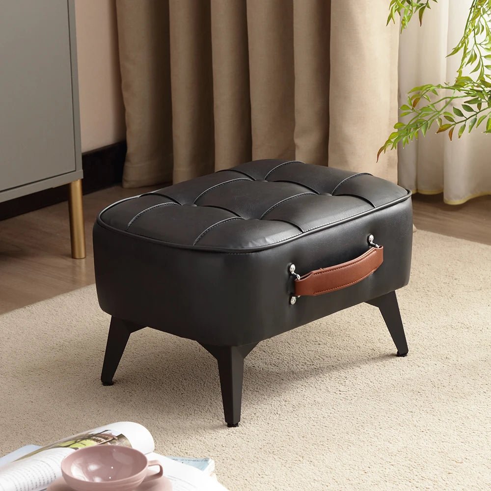 1pc Minimalist Short Stool, Super Soft & Space Saving Short Sofa, Household Shoe Bench With Soft Seating, For Living Room Entry - Smoothy Home
