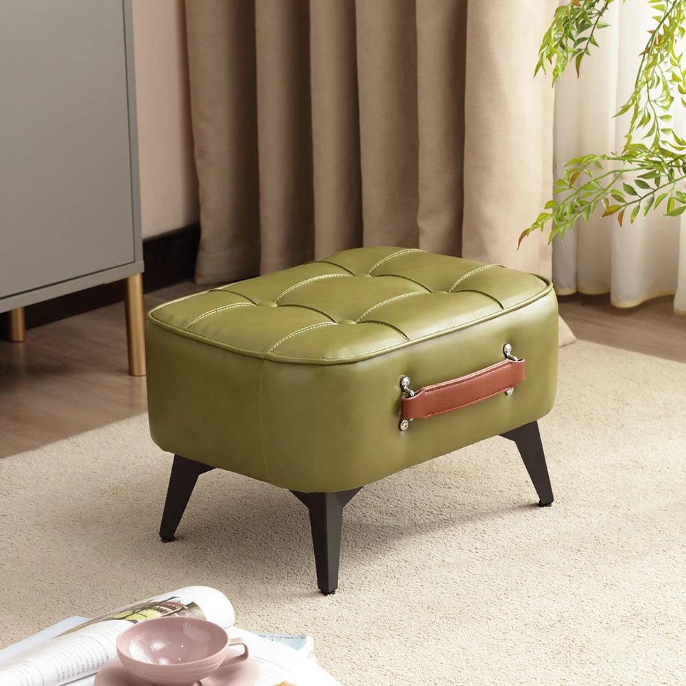 1pc Minimalist Short Stool, Super Soft & Space Saving Short Sofa, Household Shoe Bench With Soft Seating, For Living Room Entry - Smoothy Home