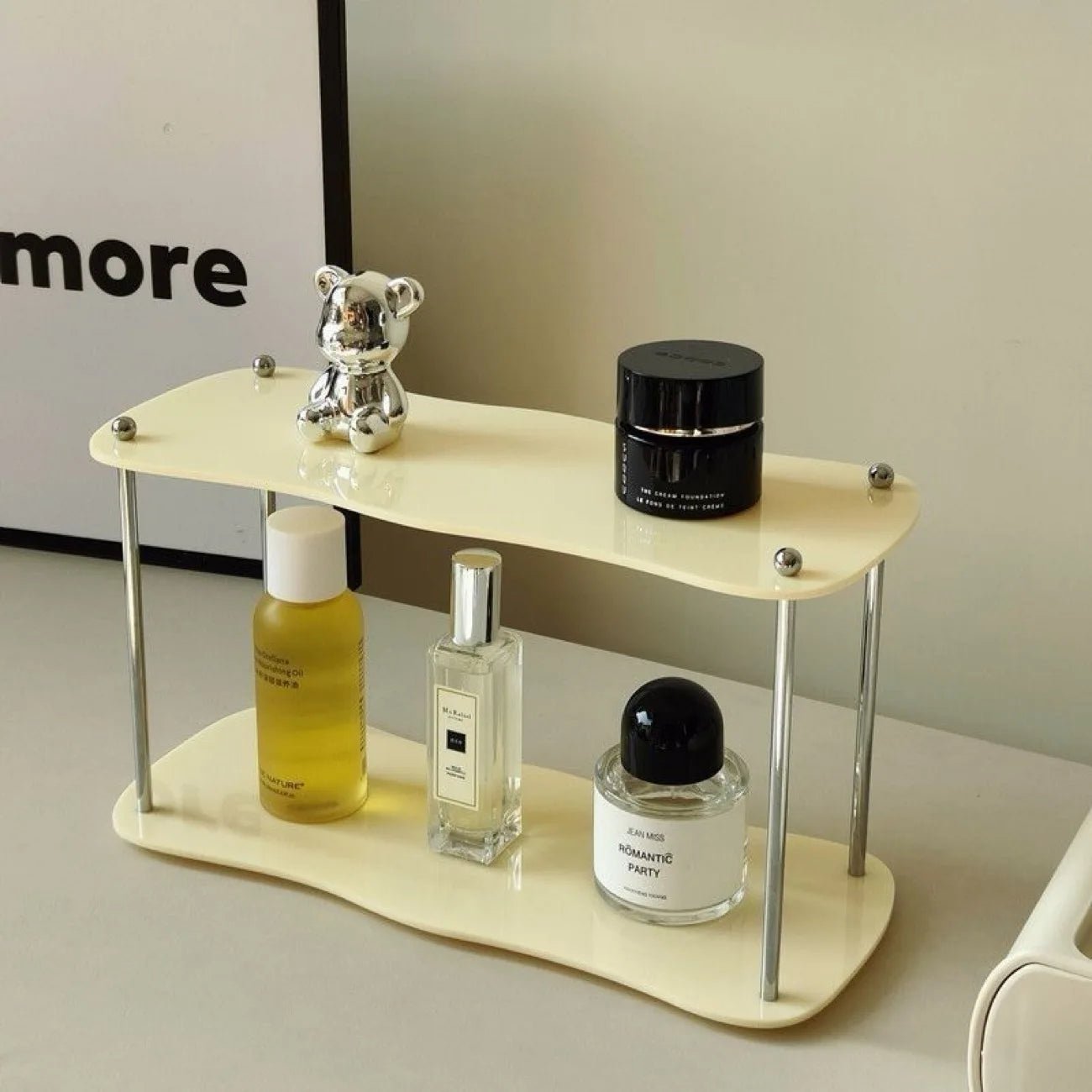 2-3 Layers Acrylic Storage Rack Modern Organizer Removable Display Stand for Makeup Perfumes And Cups - Desktop Cosmetic Rack - Smoothy Home