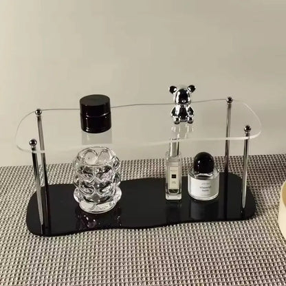 2-3 Layers Acrylic Storage Rack Modern Organizer Removable Display Stand for Makeup Perfumes And Cups - Desktop Cosmetic Rack - Smoothy Home