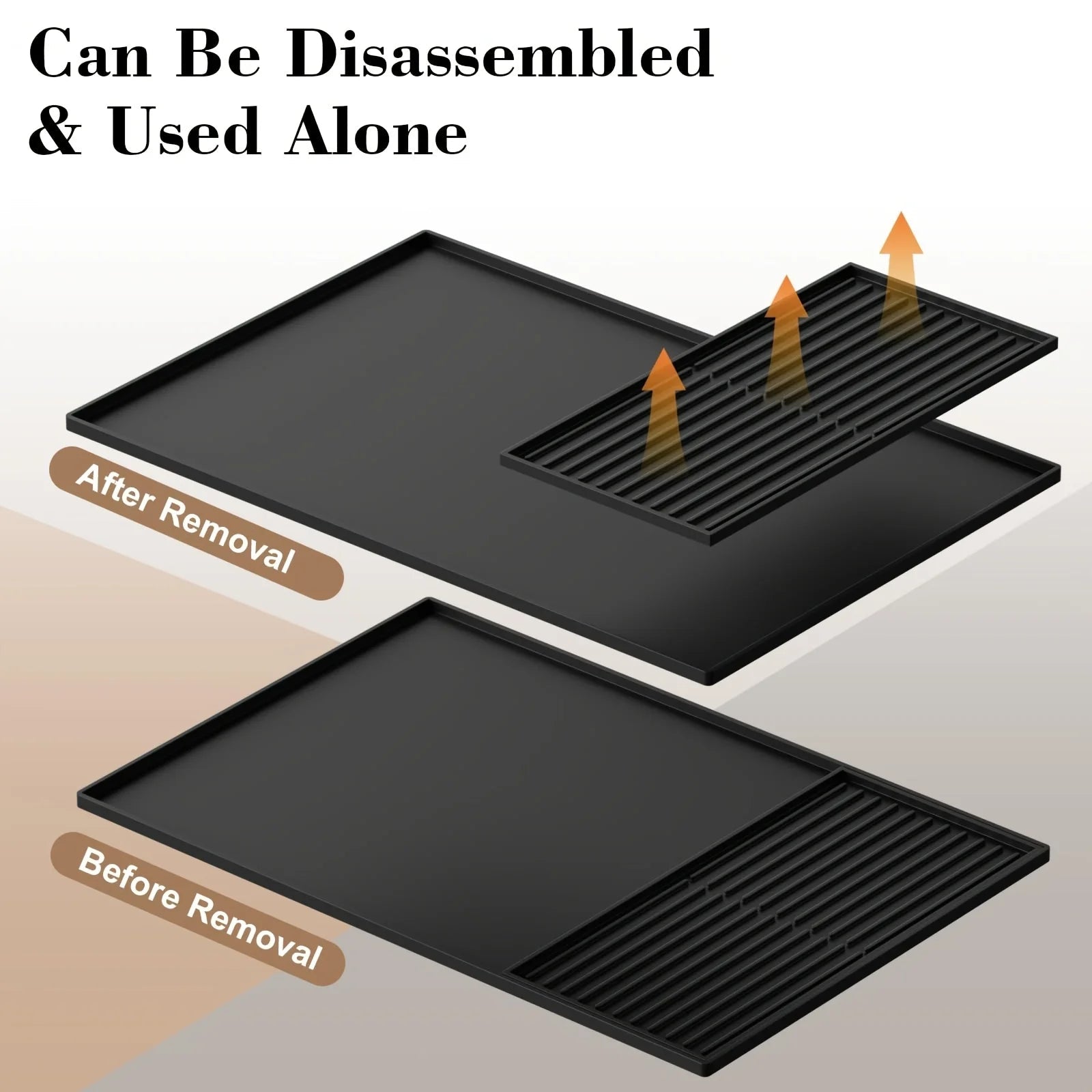 2-in-1 Silicone Coffee Mat, Suitable for Coffee Bar Protection. for Espresso Machines and Drip Dry Mats with Non-Slip Design - Smoothy Home