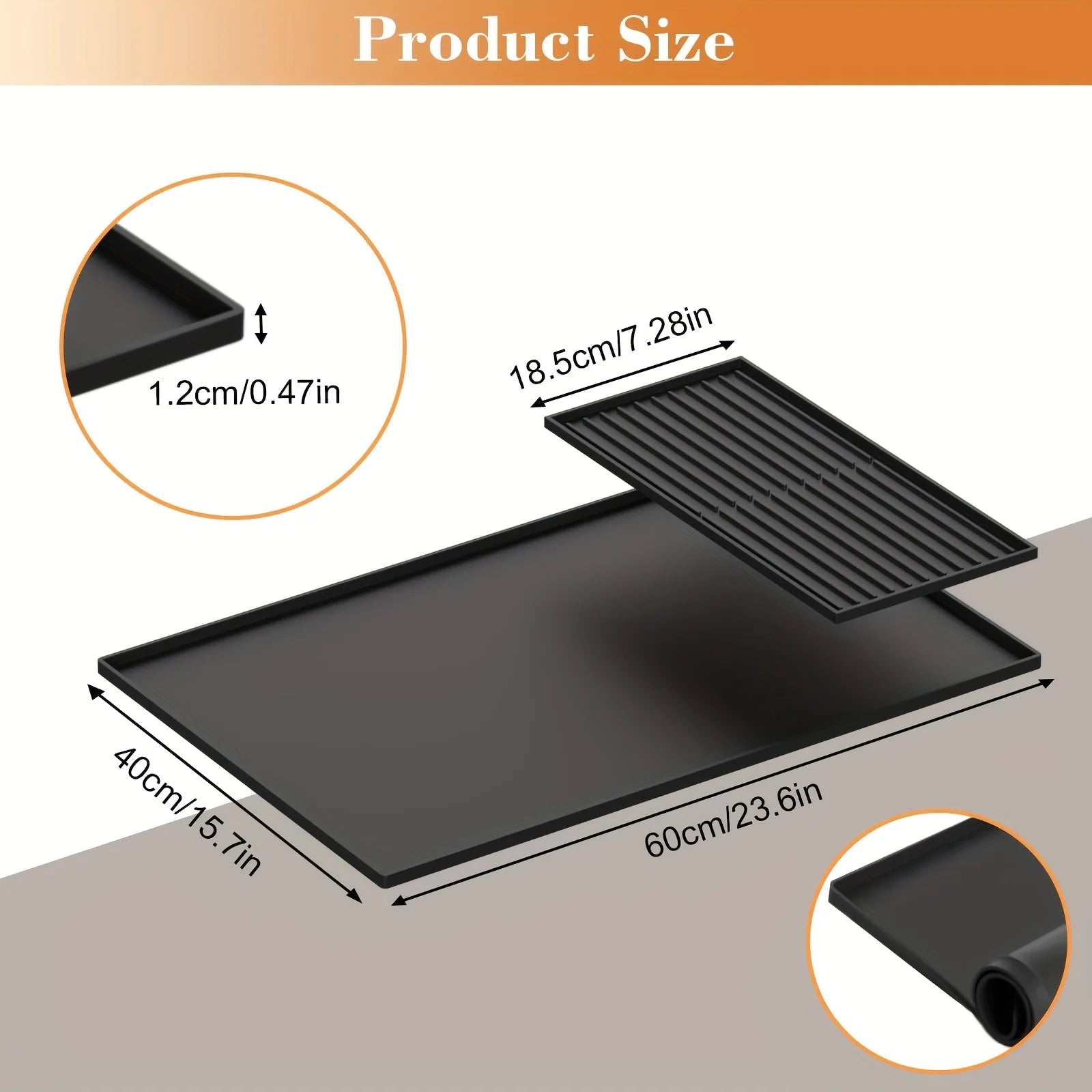 2-in-1 Silicone Coffee Mat, Suitable for Coffee Bar Protection. for Espresso Machines and Drip Dry Mats with Non-Slip Design - Smoothy Home