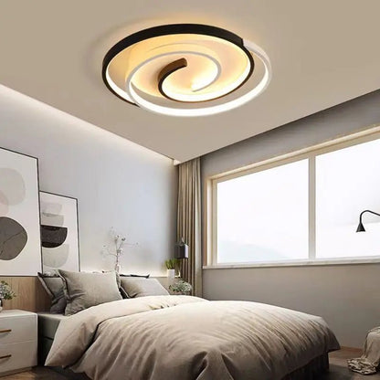 220V 230V Household LED Ceiling Lights Modern Living Room Bedroom Ceiling Light 40/50cm Simple Ceiling Lamp Low Floor Lighting - Smoothy Home