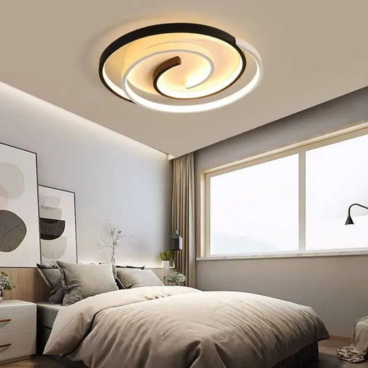 220V 230V Household LED Ceiling Lights Modern Living Room Bedroom Ceiling Light 40/50cm Simple Ceiling Lamp Low Floor Lighting - Smoothy Home