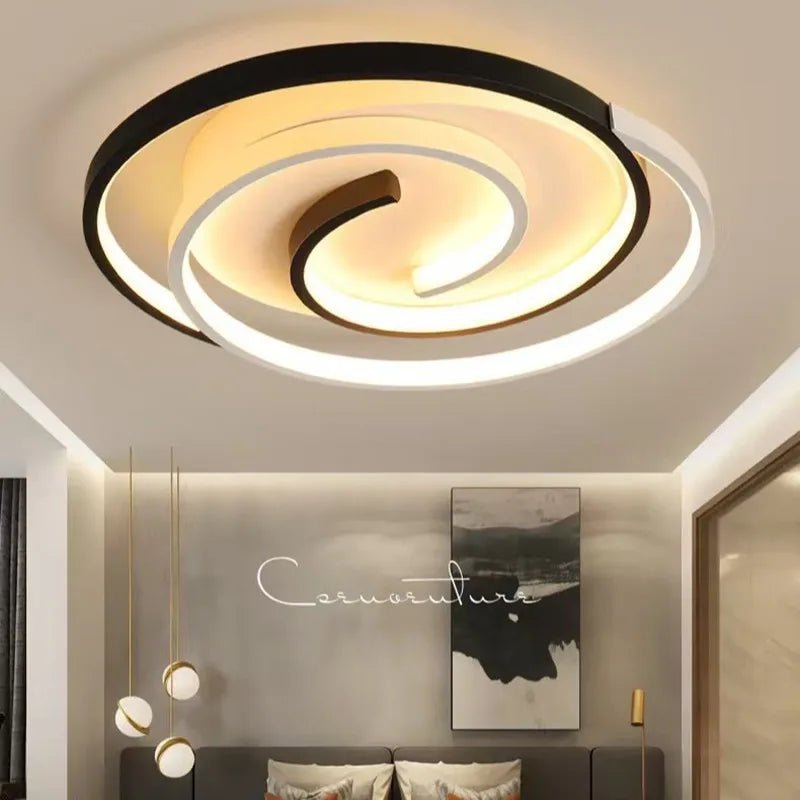 220V 230V Household LED Ceiling Lights Modern Living Room Bedroom Ceiling Light 40/50cm Simple Ceiling Lamp Low Floor Lighting - Smoothy Home