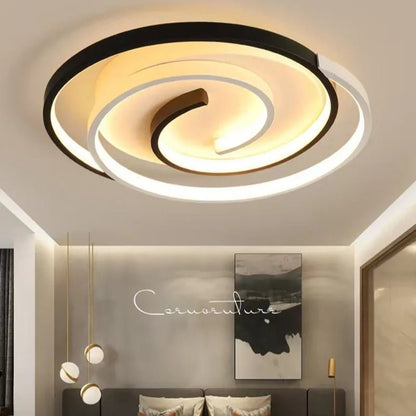220V 230V Household LED Ceiling Lights Modern Living Room Bedroom Ceiling Light 40/50cm Simple Ceiling Lamp Low Floor Lighting - Smoothy Home