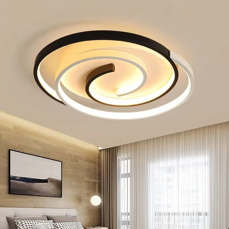 220V 230V Household LED Ceiling Lights Modern Living Room Bedroom Ceiling Light 40/50cm Simple Ceiling Lamp Low Floor Lighting - Smoothy Home