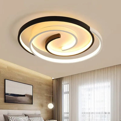 220V 230V Household LED Ceiling Lights Modern Living Room Bedroom Ceiling Light 40/50cm Simple Ceiling Lamp Low Floor Lighting - Smoothy Home