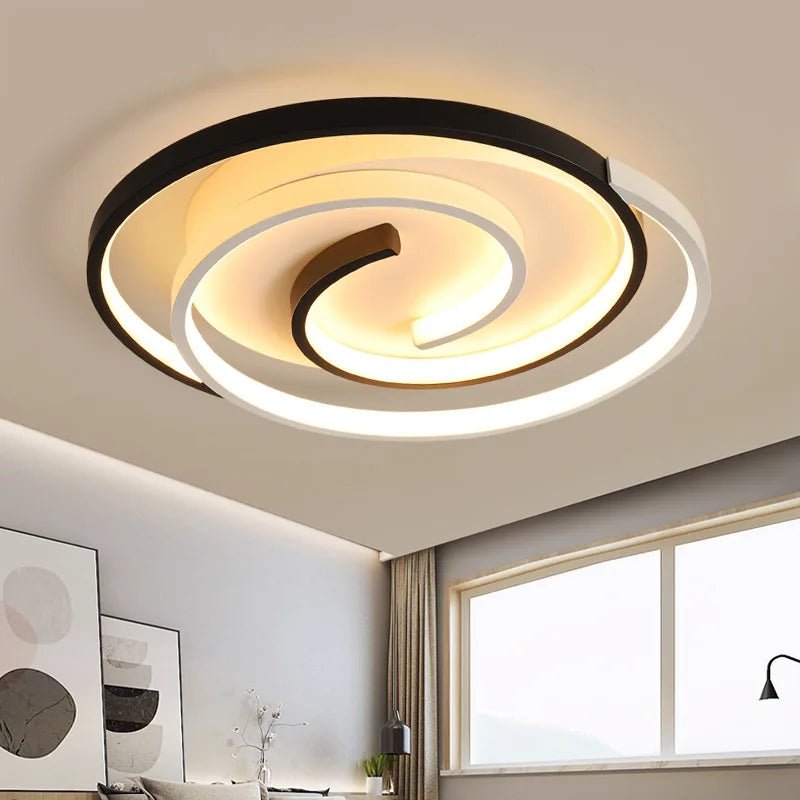 220V 230V Household LED Ceiling Lights Modern Living Room Bedroom Ceiling Light 40/50cm Simple Ceiling Lamp Low Floor Lighting - Smoothy Home