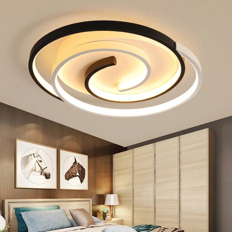 220V 230V Household LED Ceiling Lights Modern Living Room Bedroom Ceiling Light 40/50cm Simple Ceiling Lamp Low Floor Lighting - Smoothy Home
