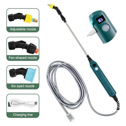 2400mAh High Pressure Electric Garden Sprayer Portable Plant Watering Tool With 3 Mist Nozzles For Lawn Crop Irrigation - Smoothy Home