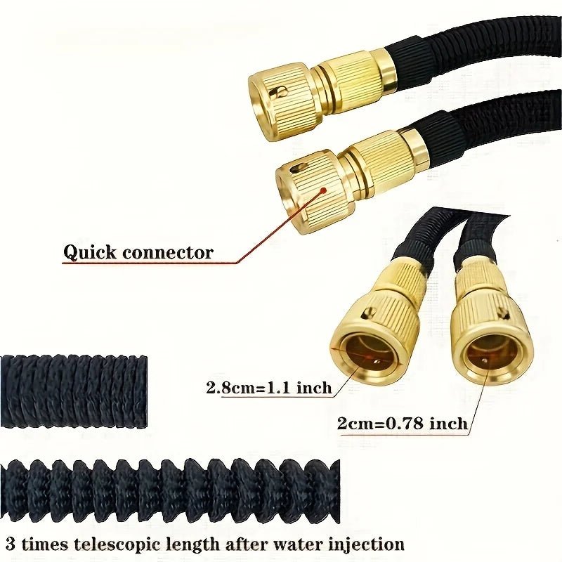 25FT-150FT Garden Hose Expandable Magic Water Pipes Home Garden Daily Watering Tools High-Pressure Car Wash Cleaning Water Gun - Smoothy Home