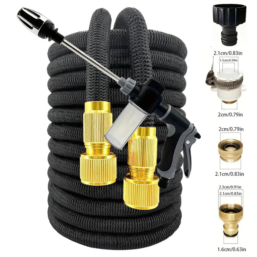 25FT-150FT Garden Hose Expandable Magic Water Pipes Home Garden Daily Watering Tools High-Pressure Car Wash Cleaning Water Gun - Smoothy Home