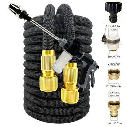 25FT-150FT Garden Hose Expandable Magic Water Pipes Home Garden Daily Watering Tools High-Pressure Car Wash Cleaning Water Gun - Smoothy Home