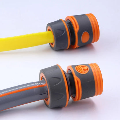 2PCS 1/2" 3/4" Garden Hose Adapter with 16mm Quick Connector Stop Water Coupler Joints Irrigation Tube Connect Repair Extender - Smoothy Home