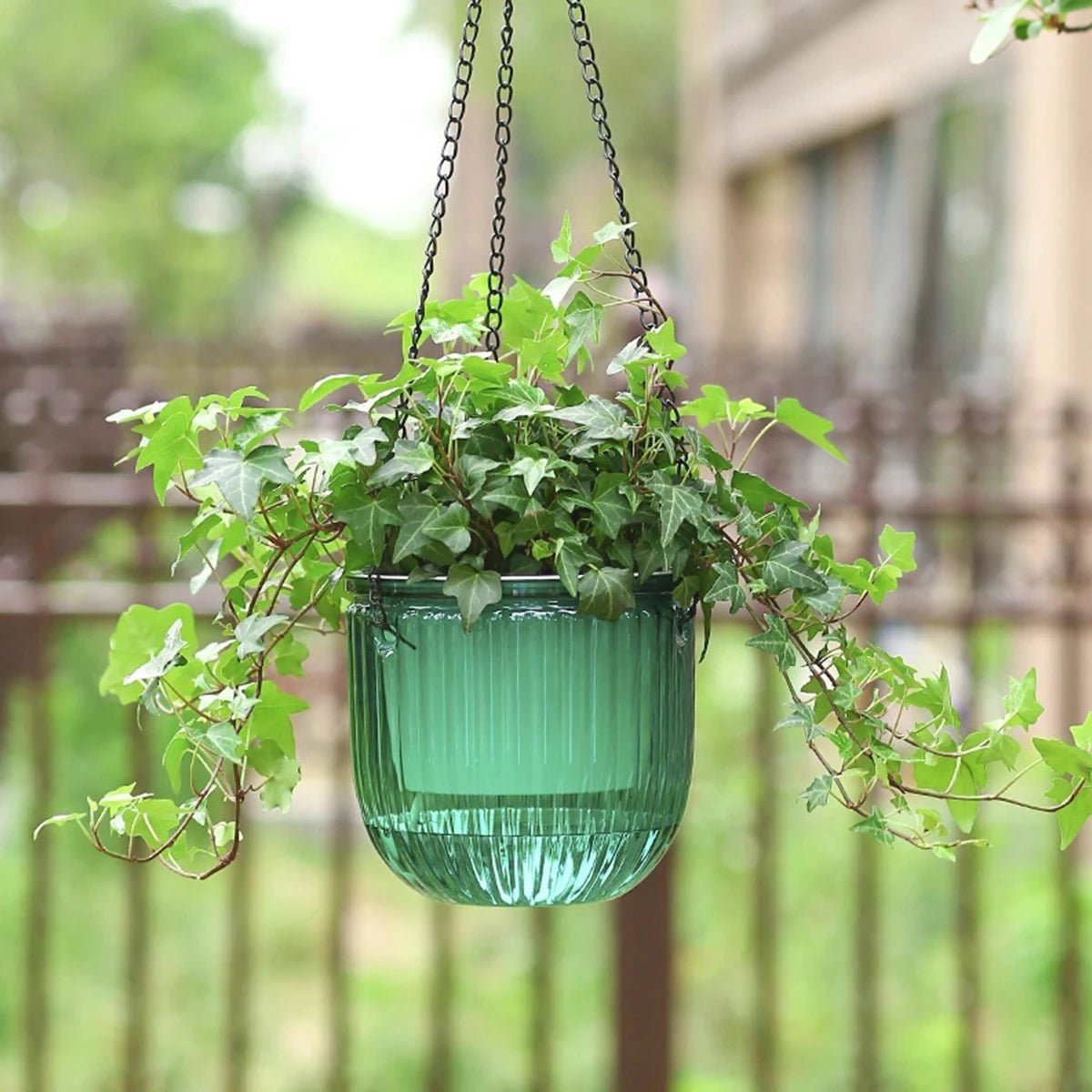 2Pcs Flowerpot Self Absorbing Water Hanging Planter Thickened Premium Planter Hydroponic Soil Cultivation Lazy Flower Pot Garden - Smoothy Home