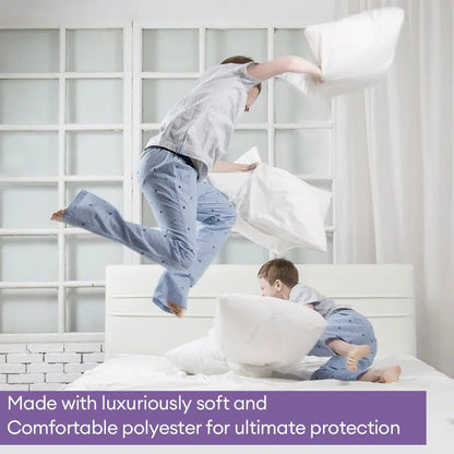 2pcs Noiseless Zipper Pillow Protectors - Smoothy Home