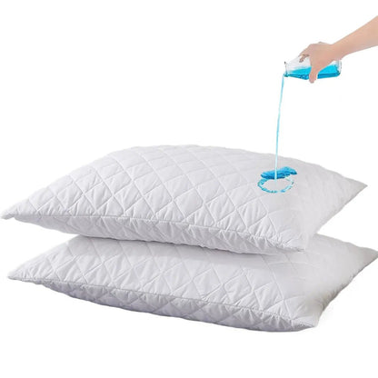 2pcs Noiseless Zipper Pillow Protectors - Smoothy Home