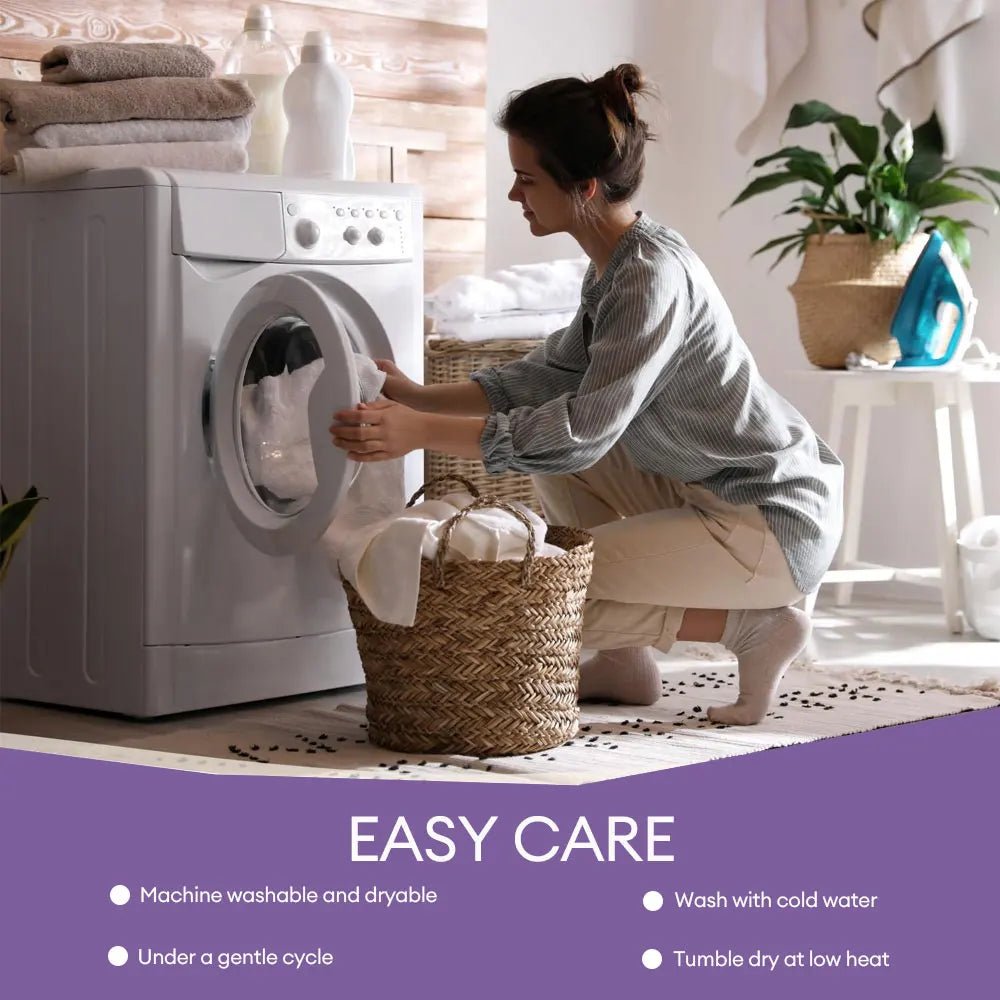 2pcs Noiseless Zipper Pillow Protectors - Smoothy Home