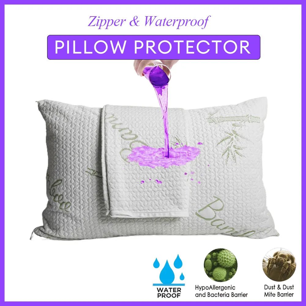 2pcs Waterproof Pillow Protector Set - Smoothy Home