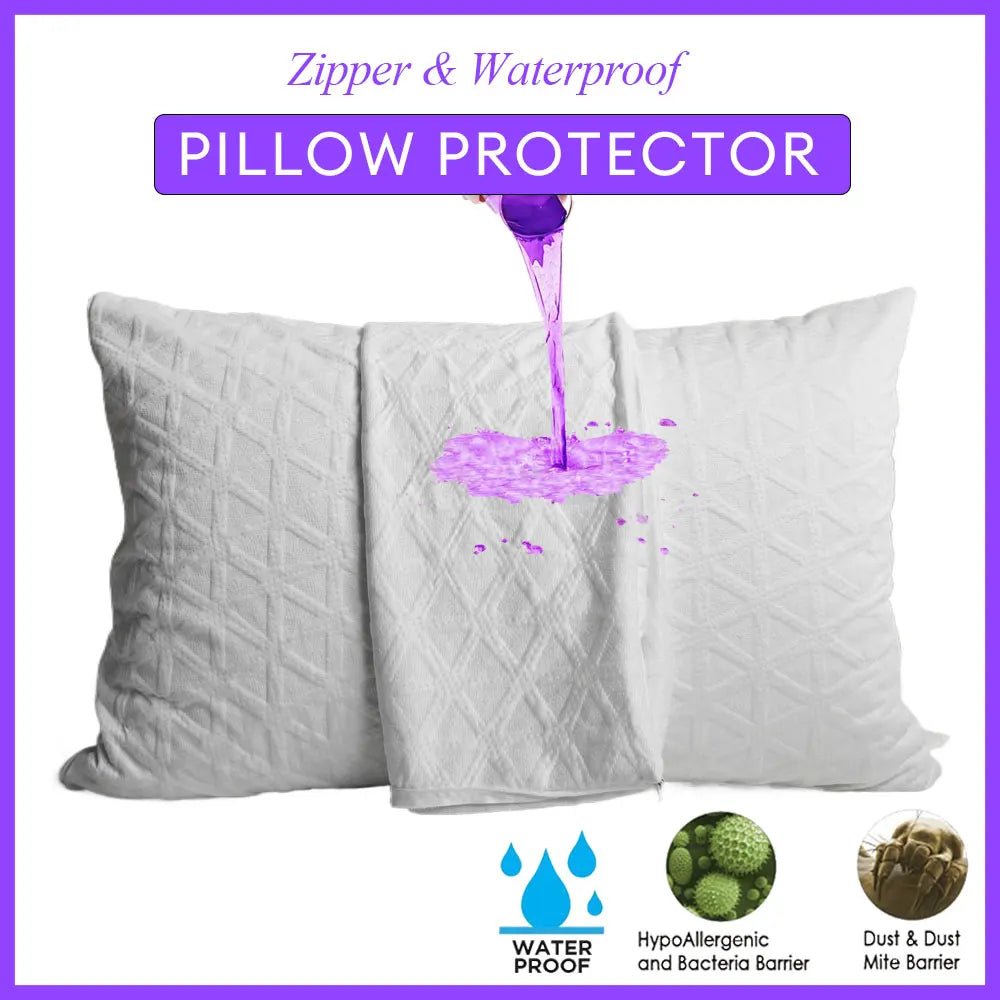 2pcs Waterproof Pillow Protector Set - Smoothy Home