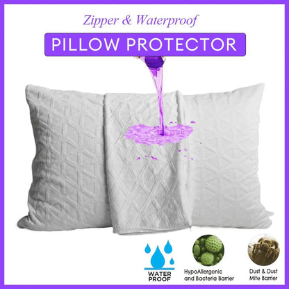 2pcs Waterproof Pillow Protector Set - Smoothy Home