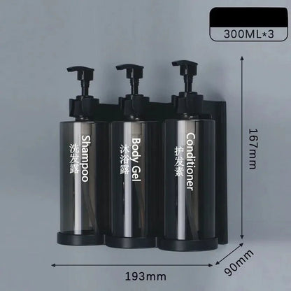 3-Chamber Wall Soap Dispenser - Smoothy Home